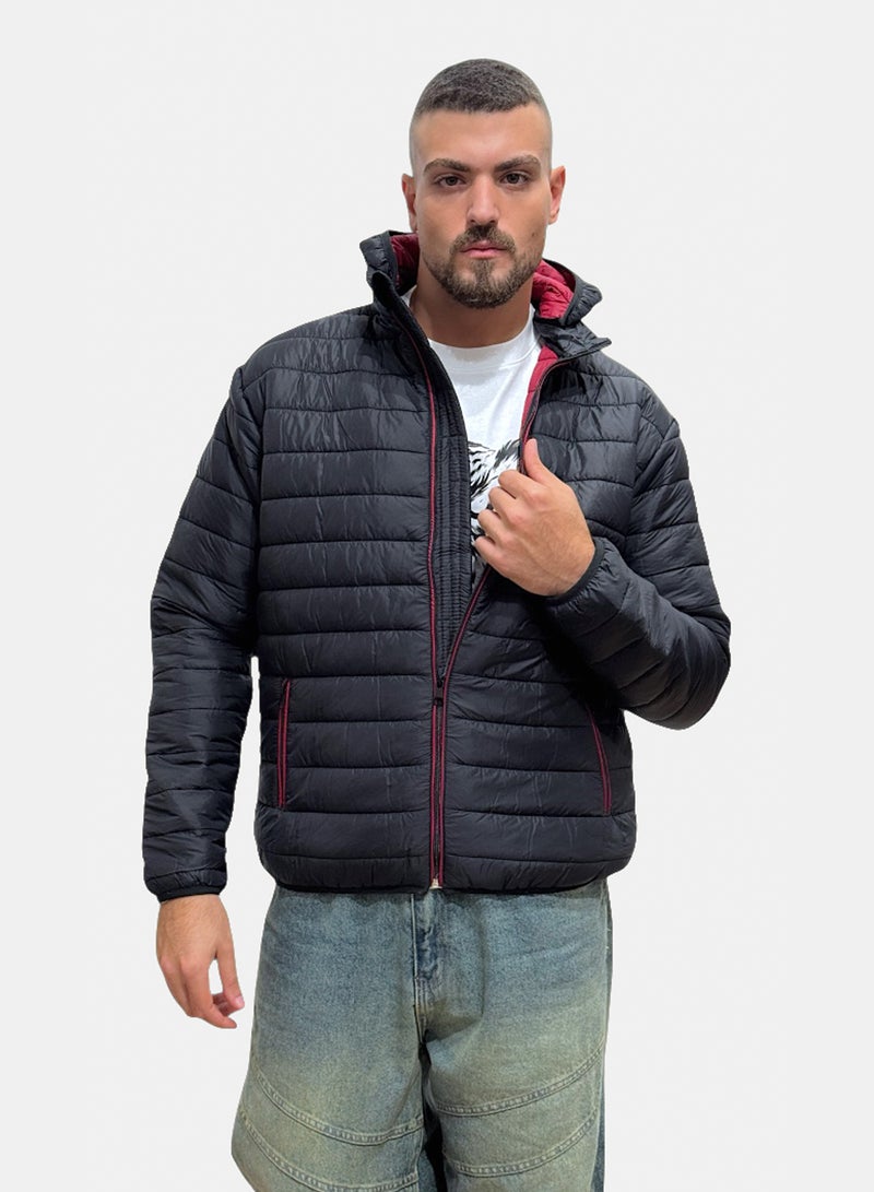 OWL Men's Jacket slim fit BLACK - Image 1